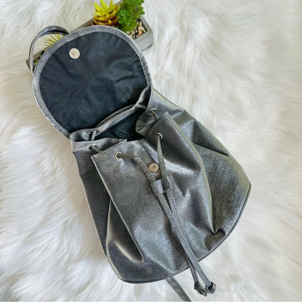 NWOT Montana Silver Flap Mini Backpack Shoulder Bag